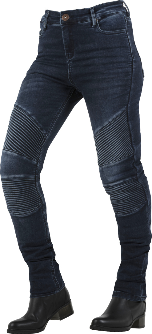 Overlap Stradale Damer motorcykel jeans Mörkblå 34 Figur 1