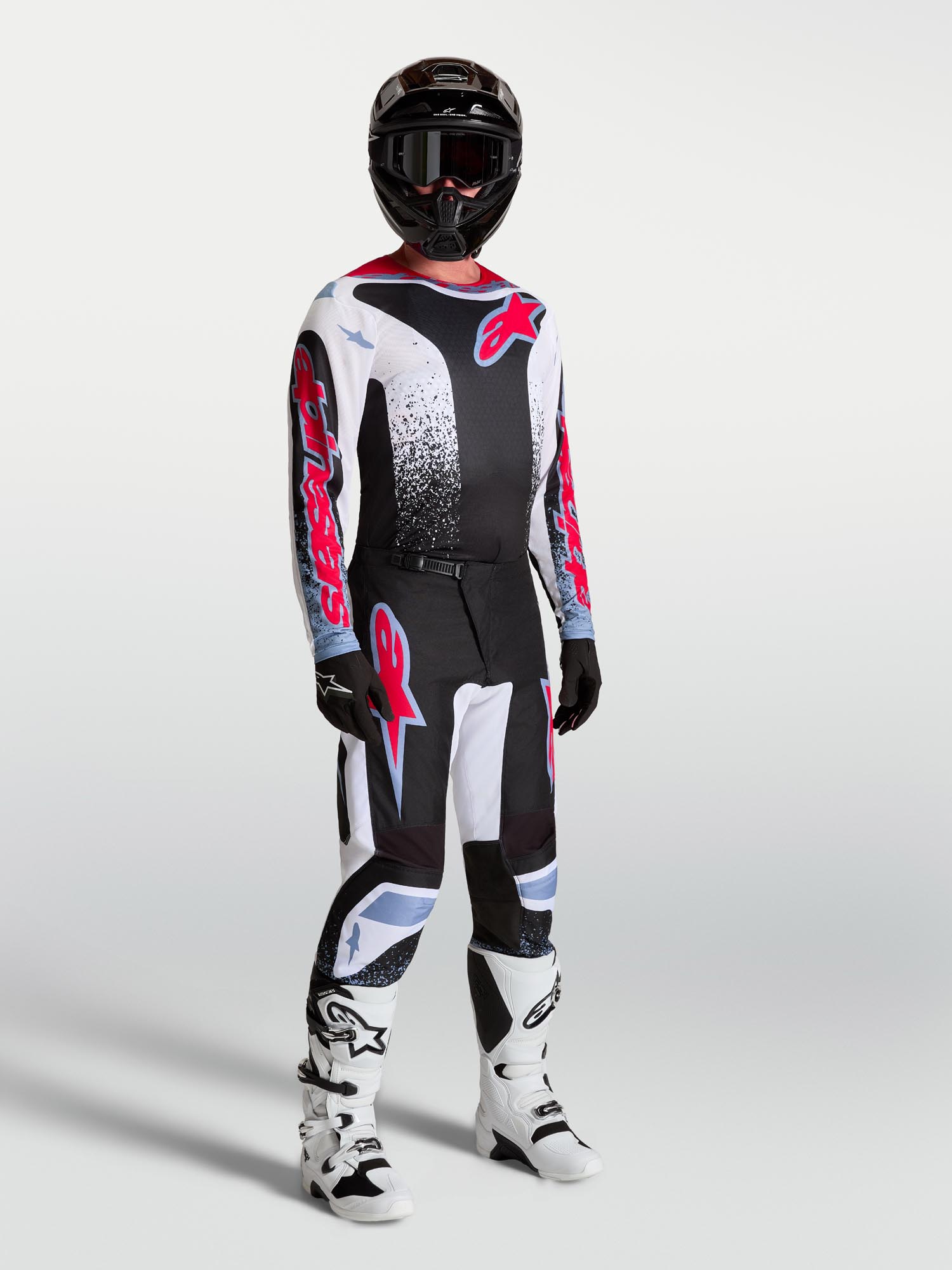 Alpinestars Fluid Drag モトクロスパンツ 黒/白/赤/青 32 図3