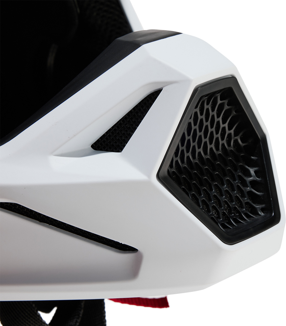 FOX V1 Solid Casco Motocross bianco opaco M (57/58) Figura 3