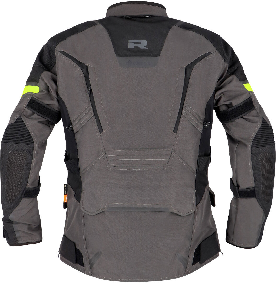 Richa Cyclone 2 Gore-Tex Jachetă textilă impermeabilă pentru motociclete gri închis/negru/galben L Figura 3