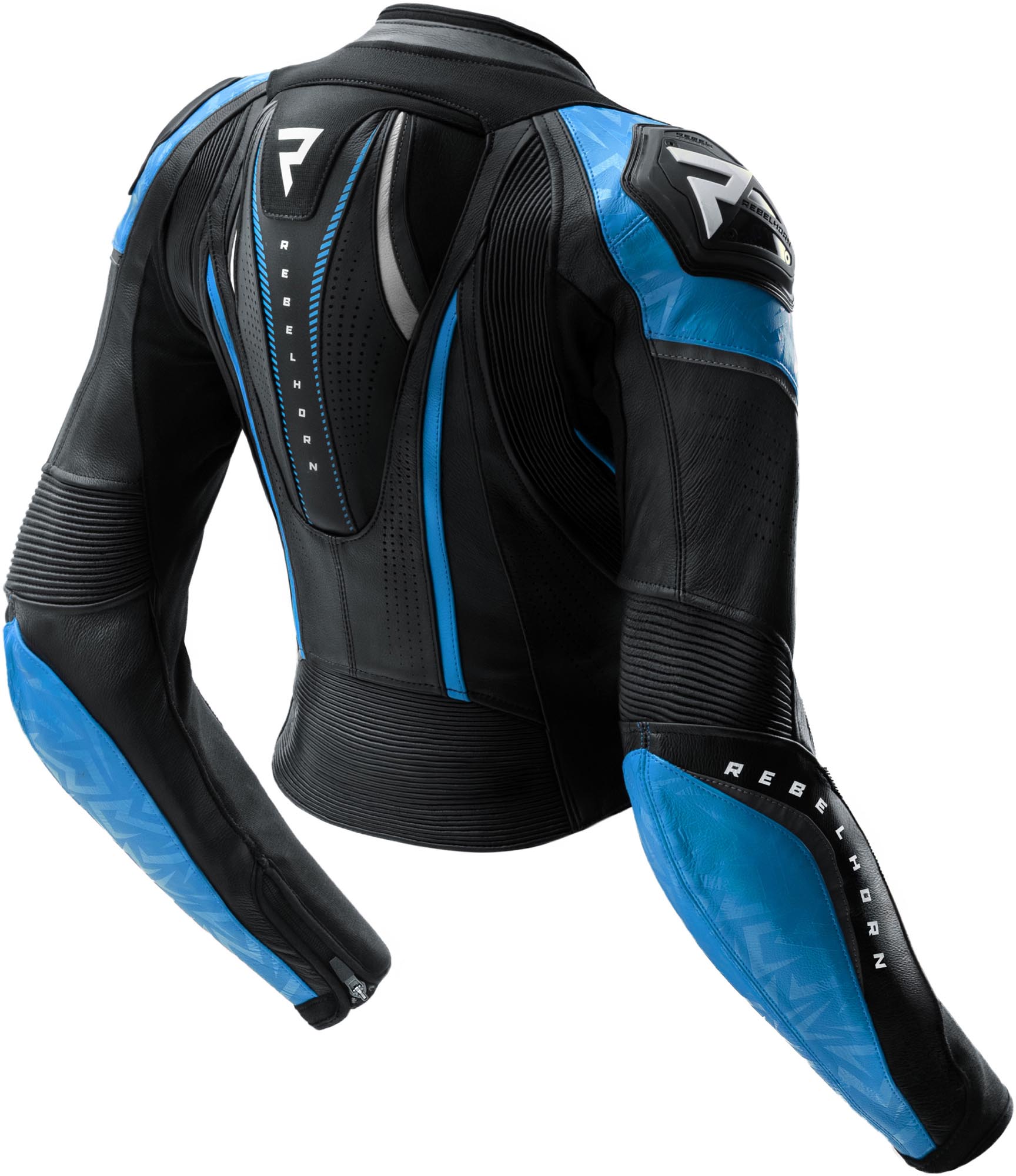 Rebelhorn Diva RS Ladies Motorcycle Leather Jacket black/blue/white 36 Figure 2