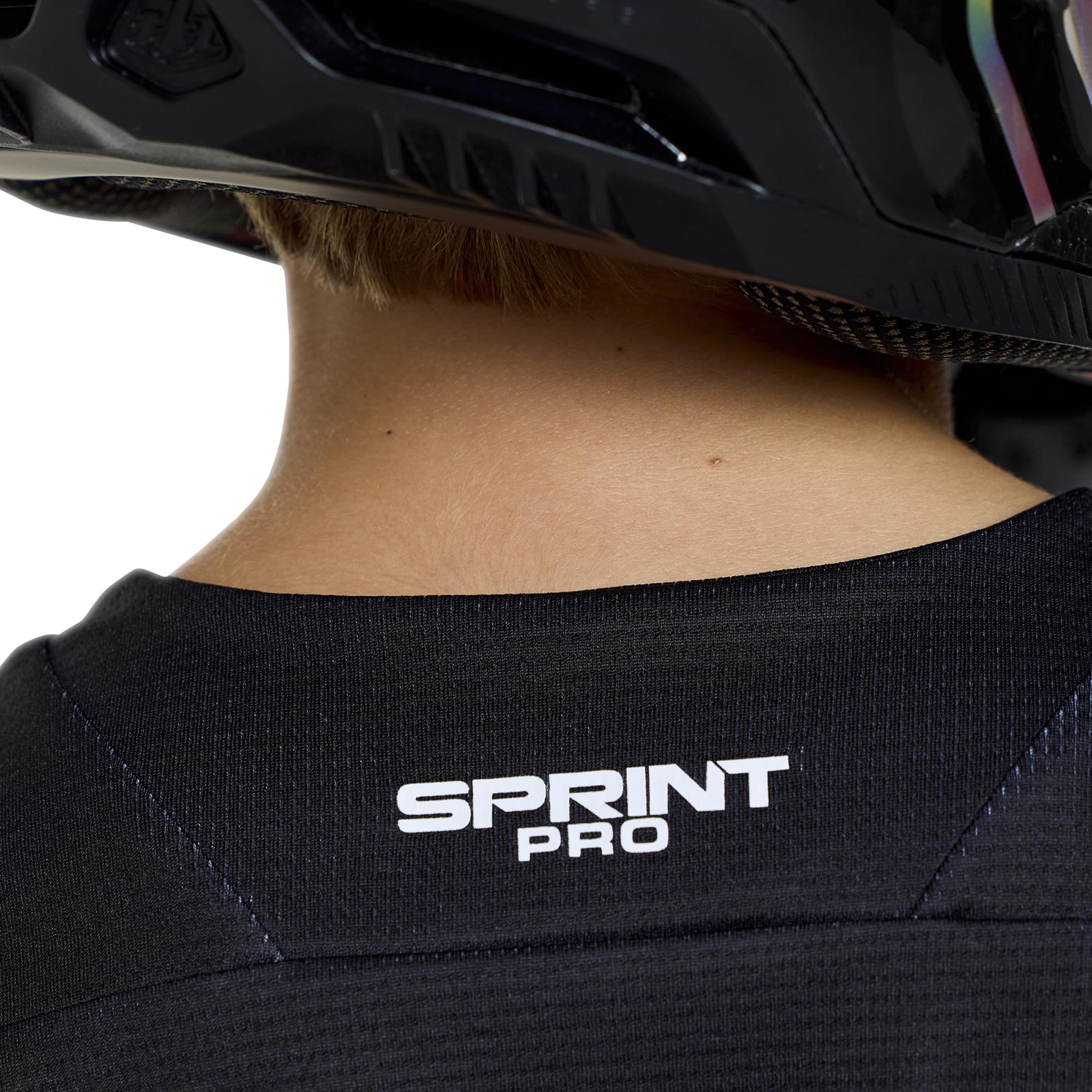 Troy Lee Designs Sprint Pro Mono Ungdoms cykeltrøje Sort JA Figur 8