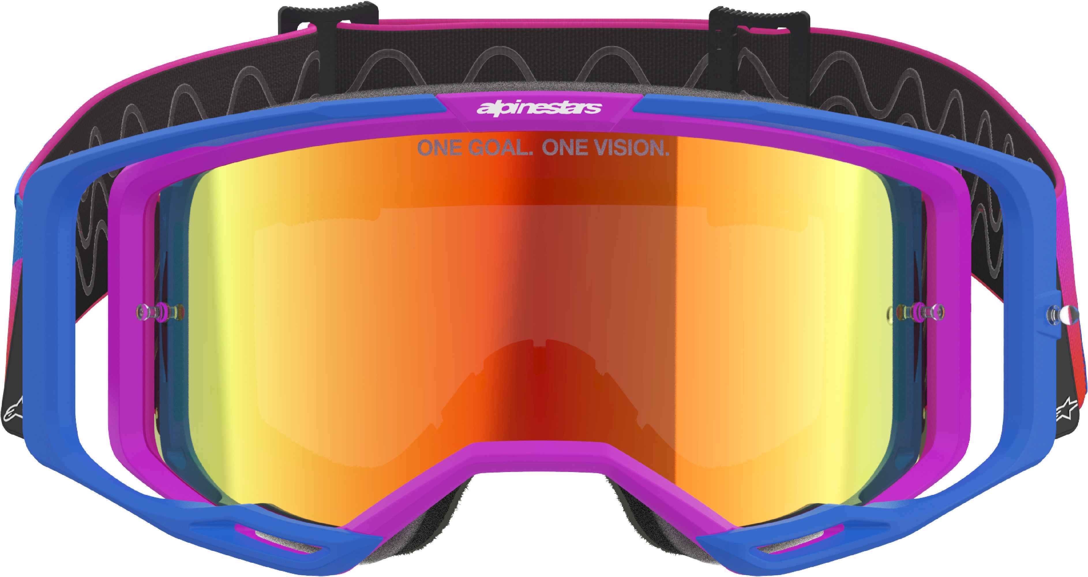 Alpinestars Vision 8 Corp Ochelari de motocross oglindă albastră/mov Figura 3