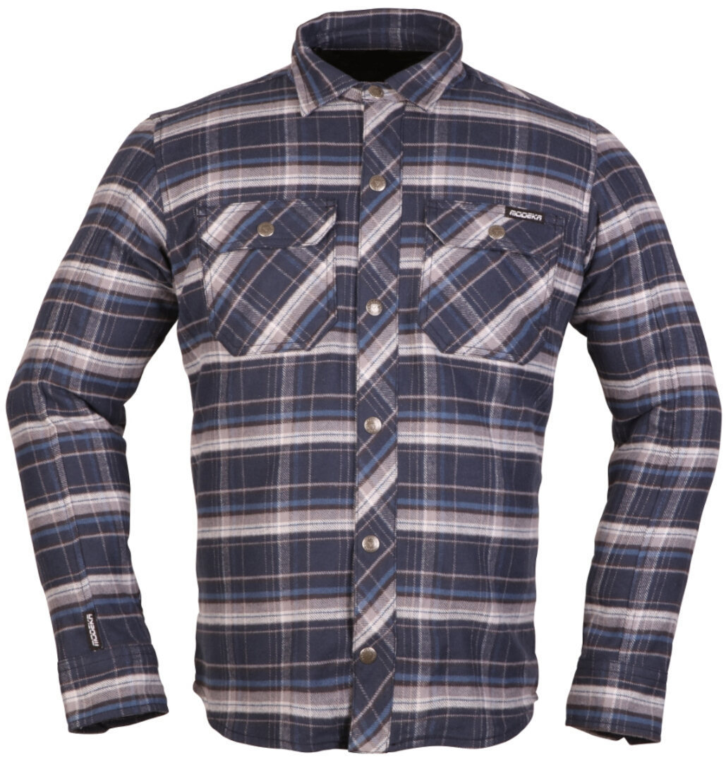 Modeka Nooner Motorrad Hemd blau/creme 3XL Abbildung 1