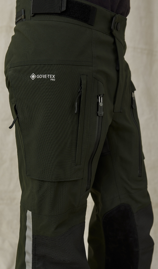 Belstaff Long Way Up Pantaloni textile pentru motociclete Verde închis 54 Figura 3