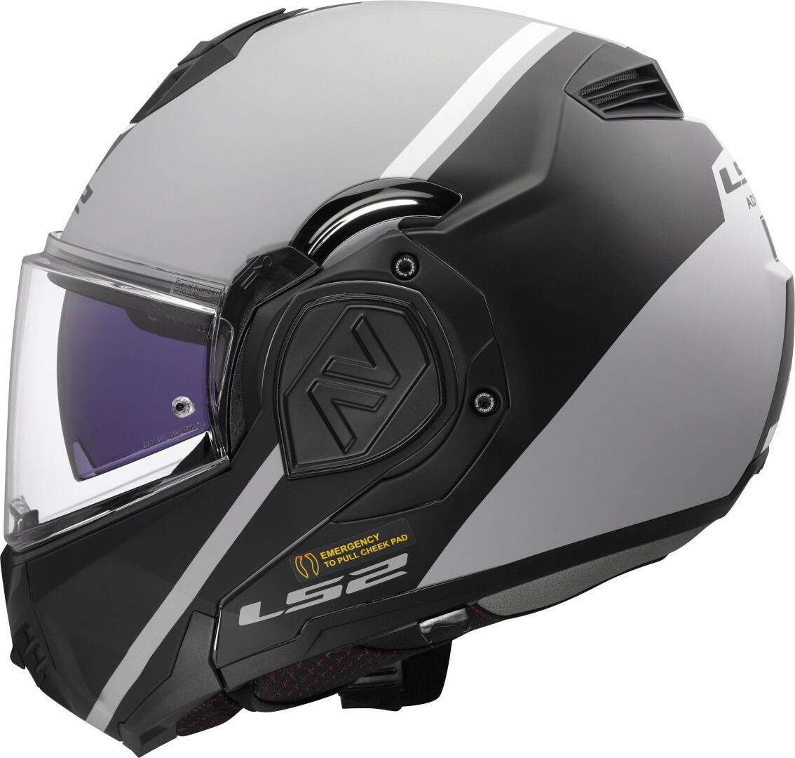 LS2 FF906 Advant Swipe Capacete preto fosco/cinza M (57/58) Figura 1
