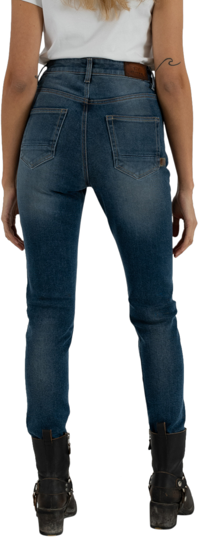 Rokker Rokkertech High Waist Light Blue Damer Motorcykel Jeans 32 L30 Figur 2