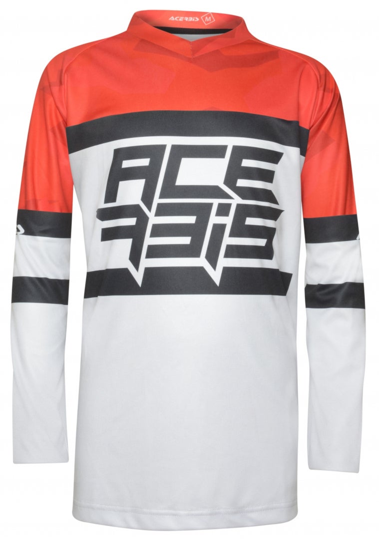 Acerbis Skyhigh Kinder Motocross Jersey rot/grau L Abbildung 3