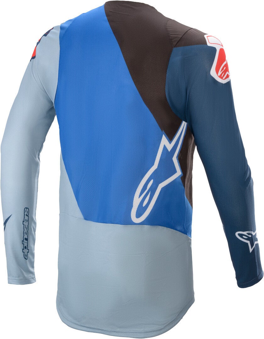 Alpinestars Supertech Blaze Motocross Jersey blå/lyseblå S Figur 2