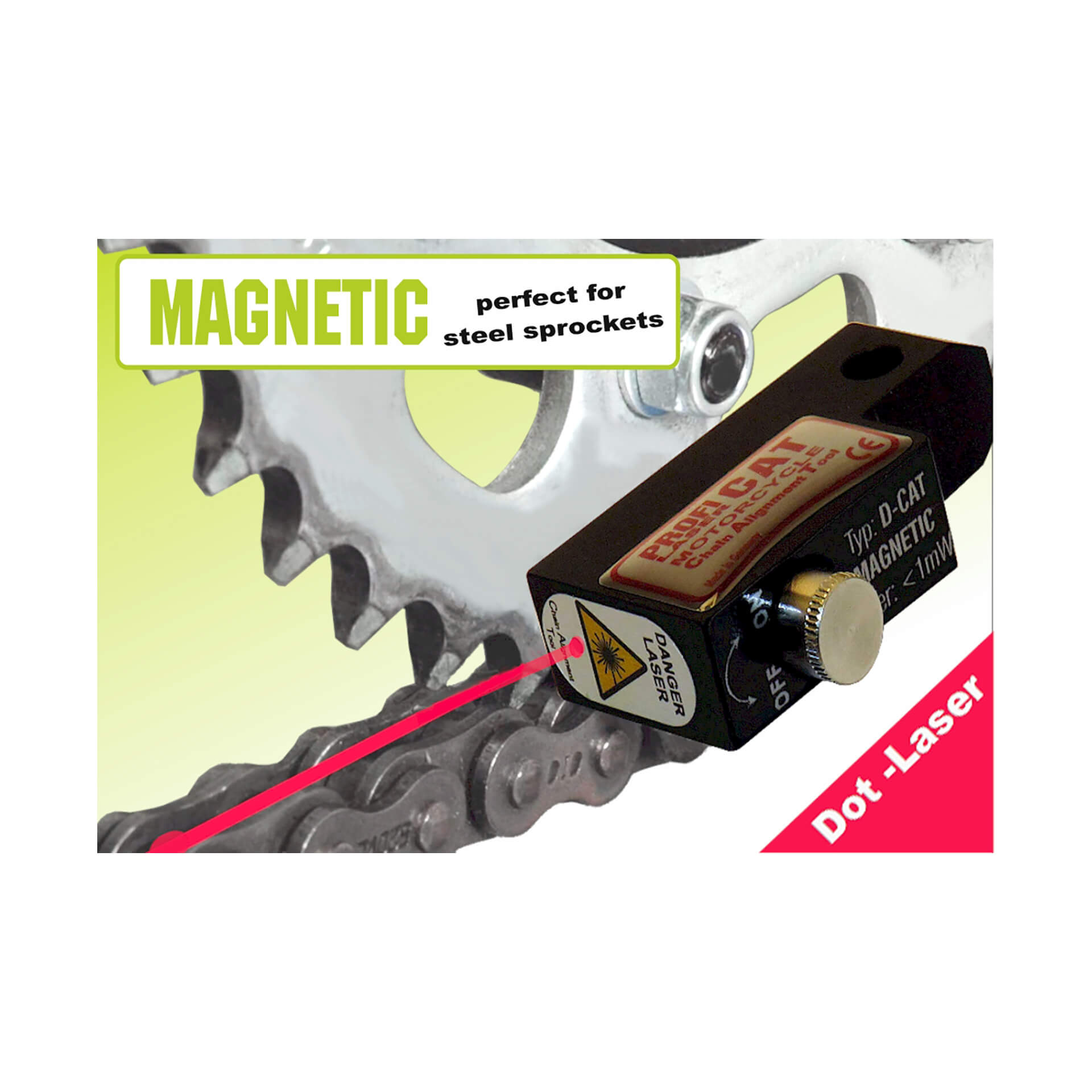 PROFI PRODUCTS D-CAT Punkt Laser Kettenfluchttester Figura 1