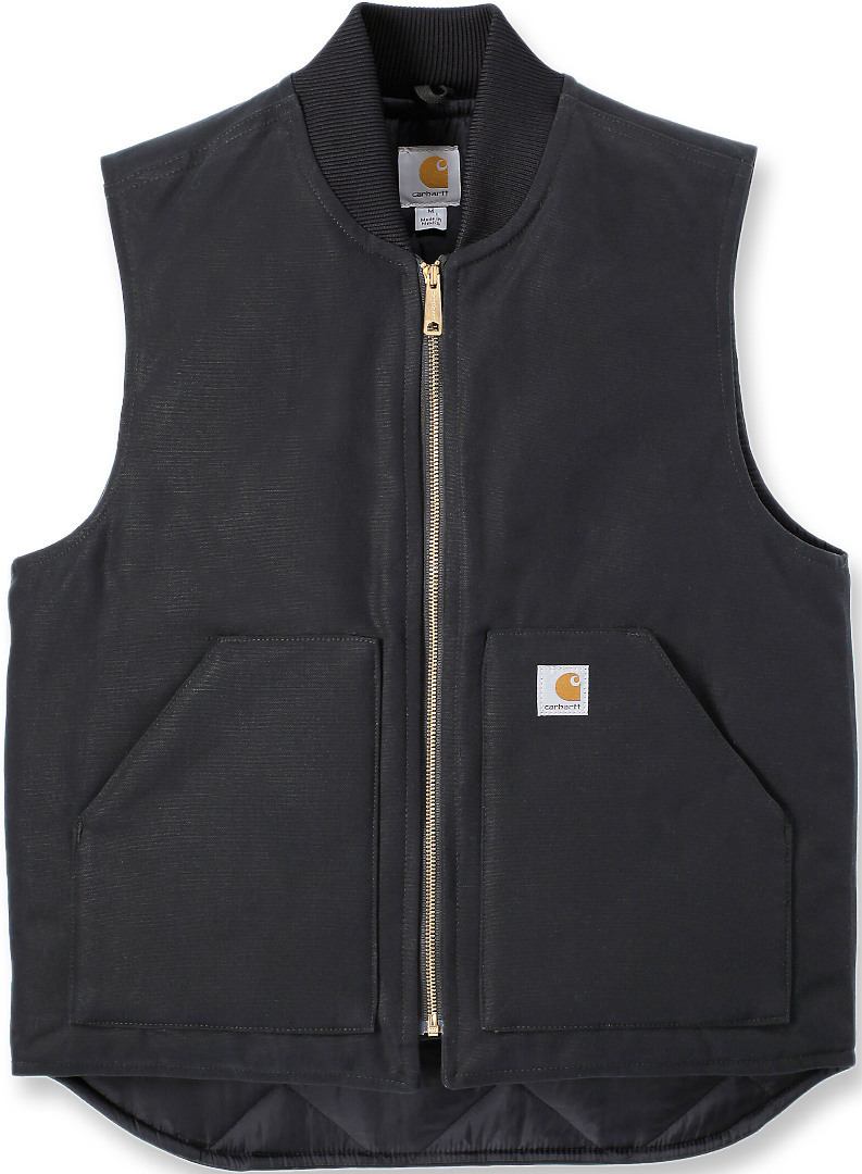 Carhartt Relaxed Fit Firm Duck Insulated Rib Collar Vest negru L Figura 1