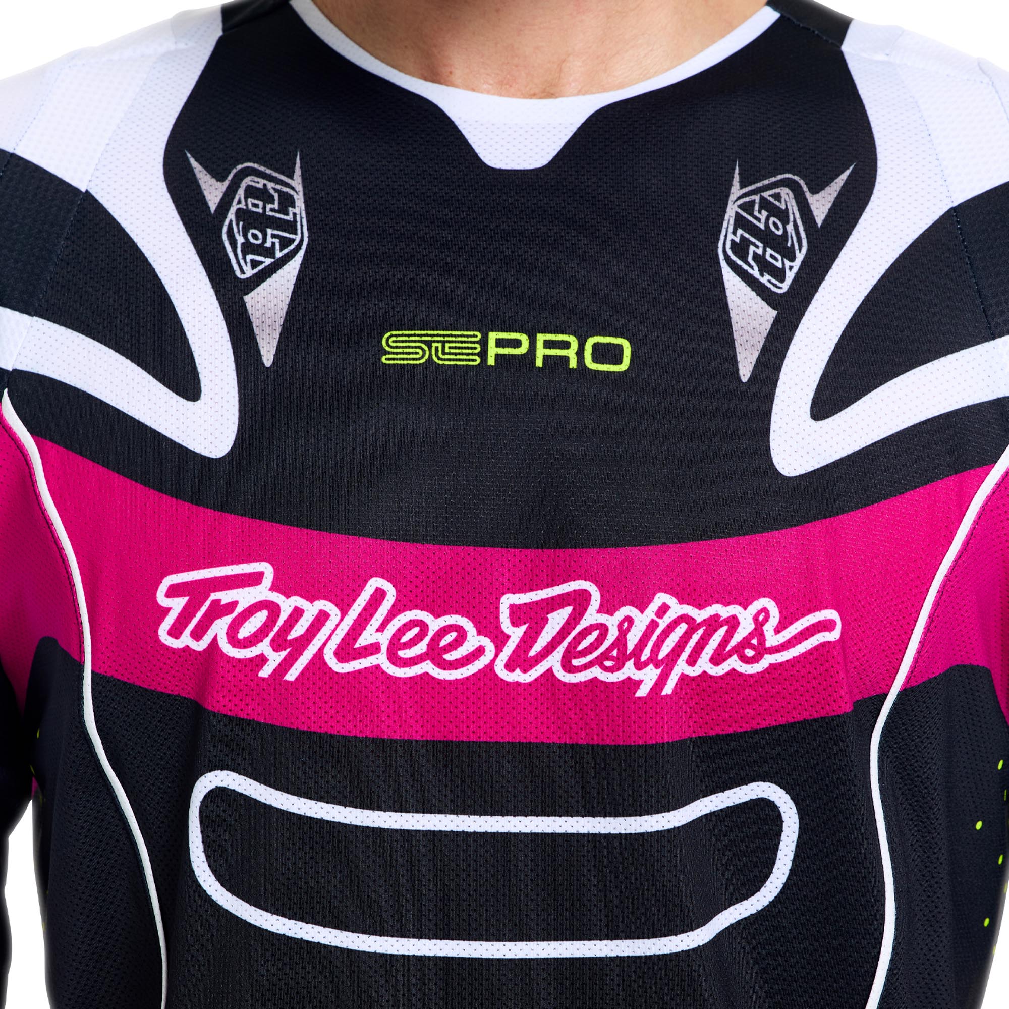 Troy Lee Designs SE Pro Salvo Maillot Motocross Noir/Blanc XL Figure 4