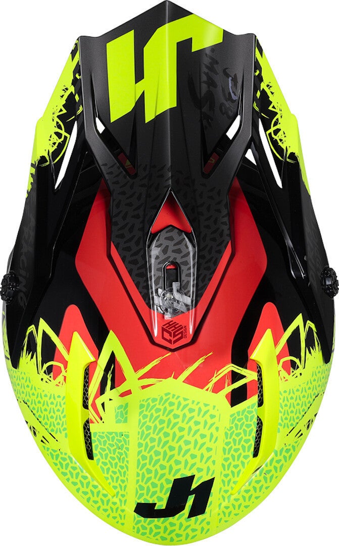 Just1 J38 Mask Casco motocross giallo/rosso/nero L (59/60) Figura 2