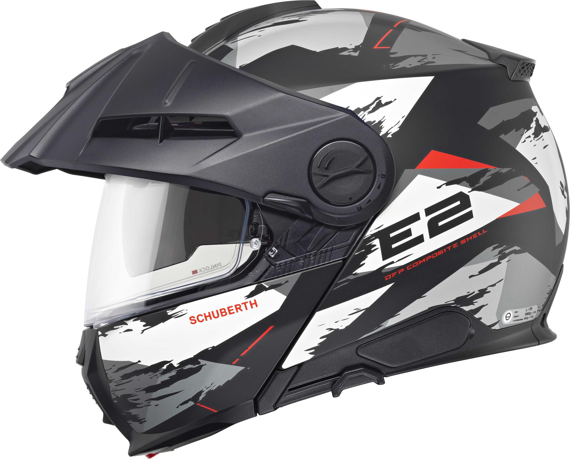 Schuberth E2 Trail Přilba šedá/bílá XXL (63) Obrázek 5