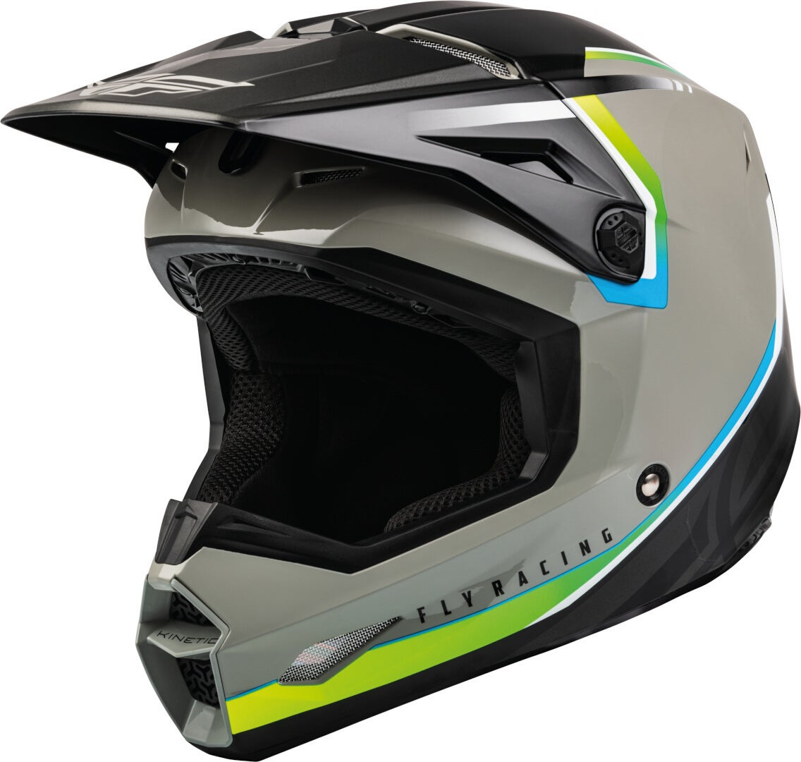 Fly Racing Kinetic Vision Youth Motocross Helmet black/grey L Figure 4