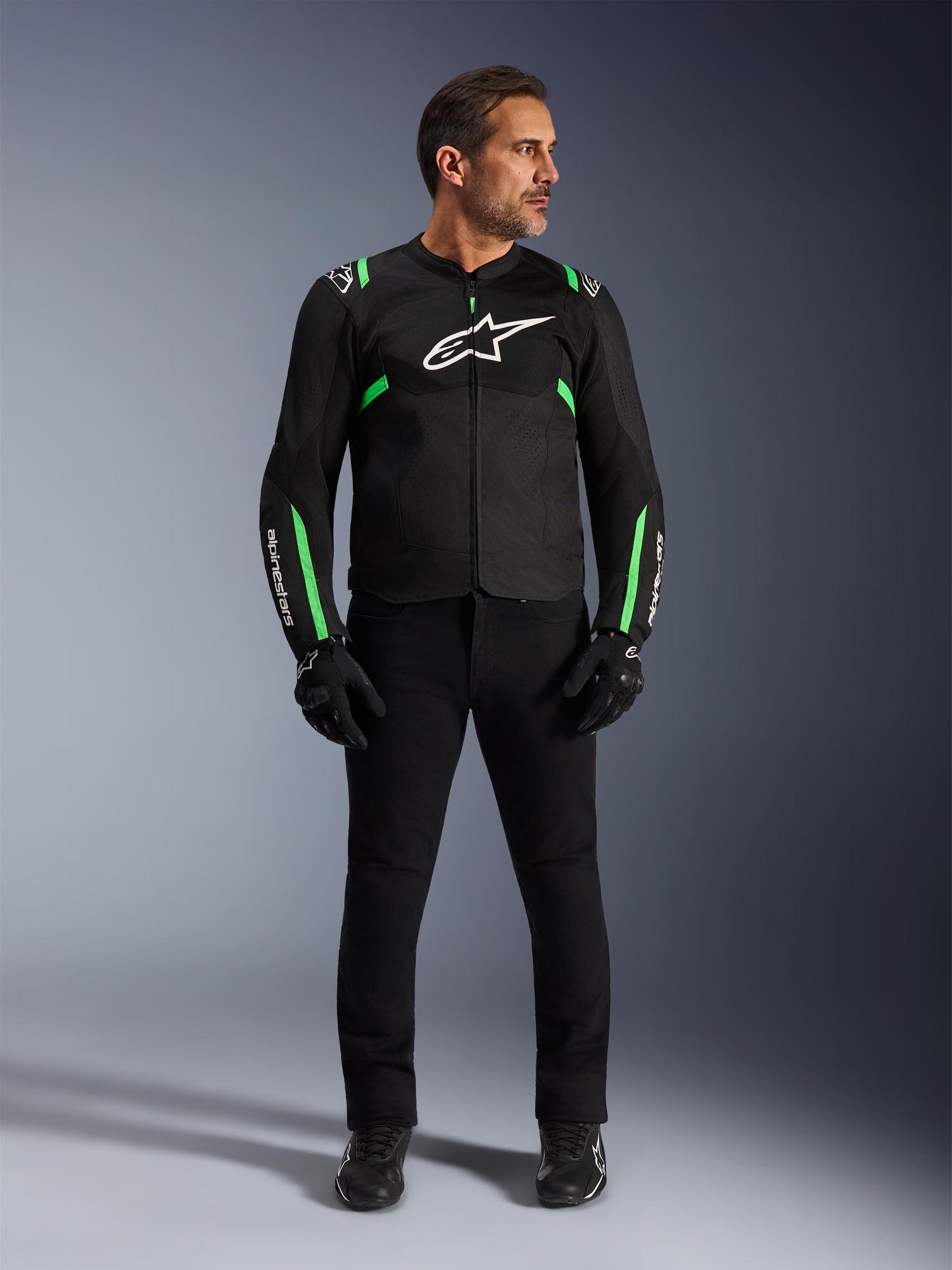 Alpinestars T-Sps Air V2 Blouson textile de moto noir/néon-vert M Figure 4