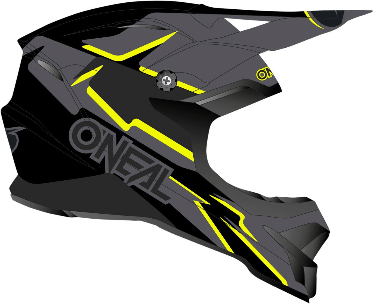 Oneal 3Series Voltage Casco motocross nero/giallo neon M (57/58) Figura 3