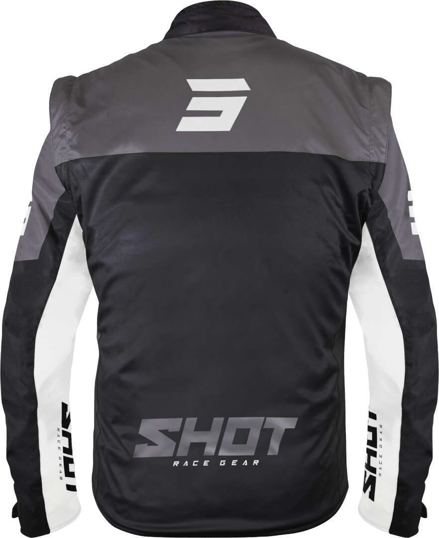Shot Softshell Lite Motocross jakke Sort/hvid 3XL Figur 2
