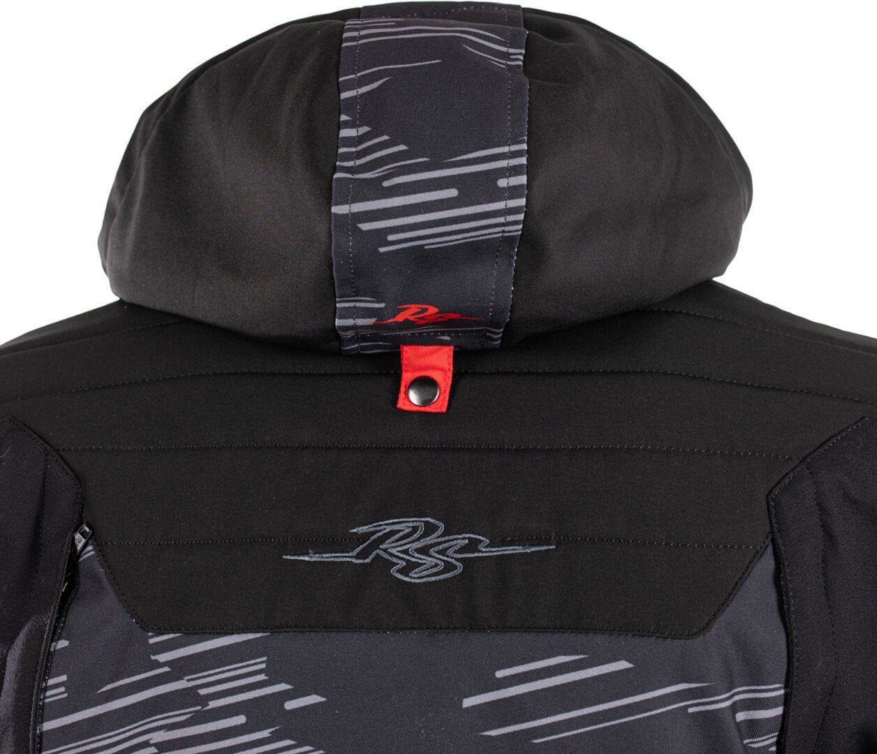 Rusty Stitches Liam Waterproof Motorcycle Textile Jacket black/grey/red 3XL Figure 3