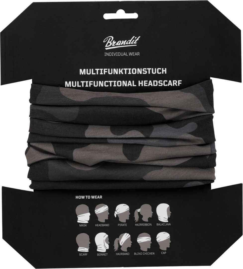 Brandit Accesorii multifuncționale pentru cap Negru/Verde Figura 2