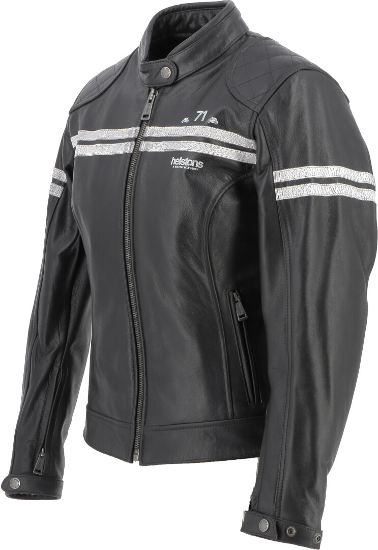 Helstons Chica Buffalo Jachetă de piele pentru motociclete pentru doamne negru S Figura 4