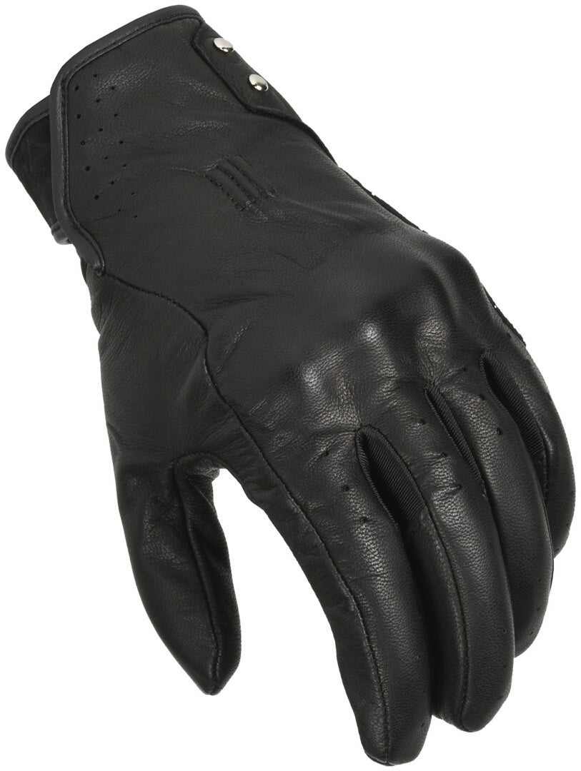 Macna Rouge perforerede dame motorcykelhandsker Sort M Figur 1