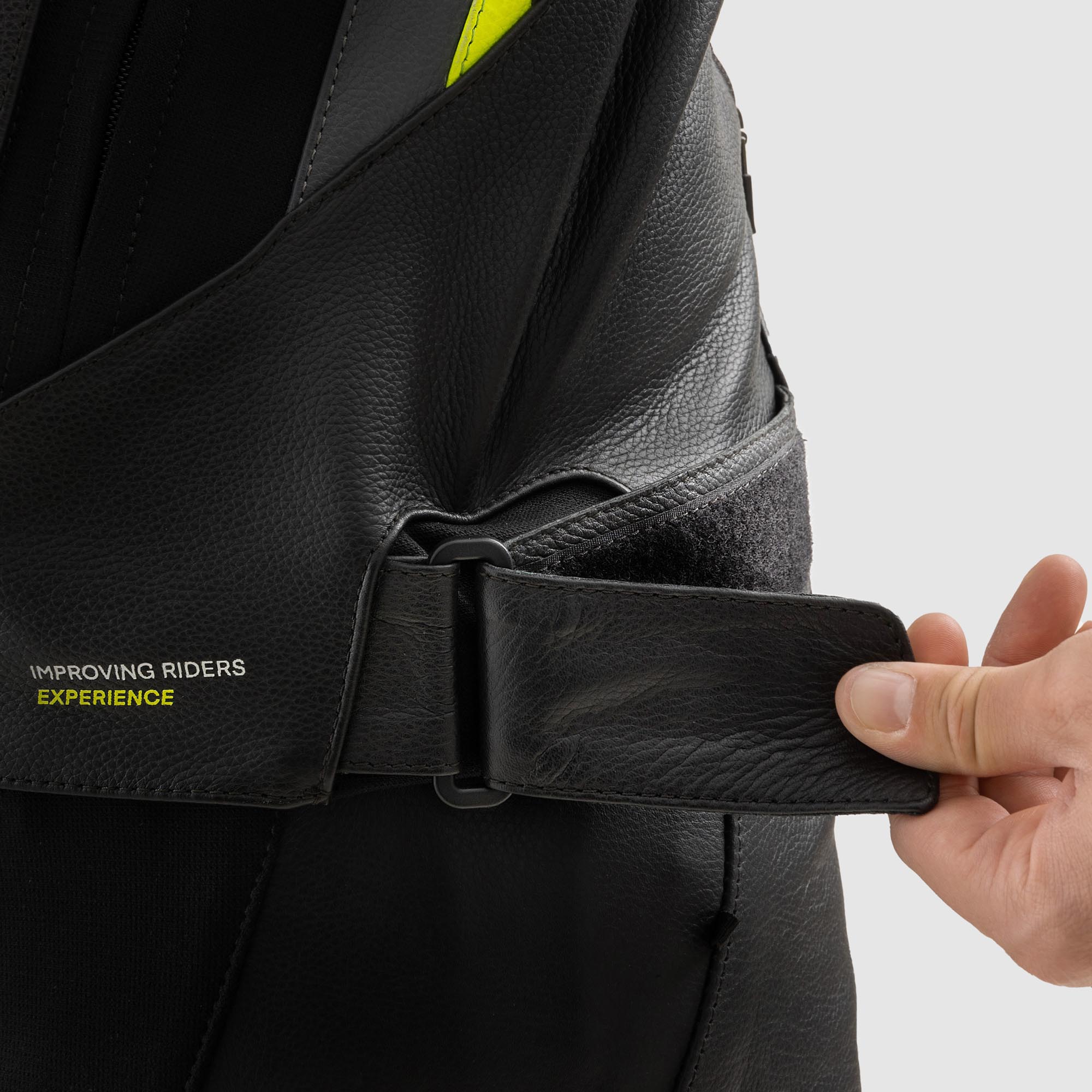 Side view of Rebelhorn Veloce Motorcycle Leather Jacket