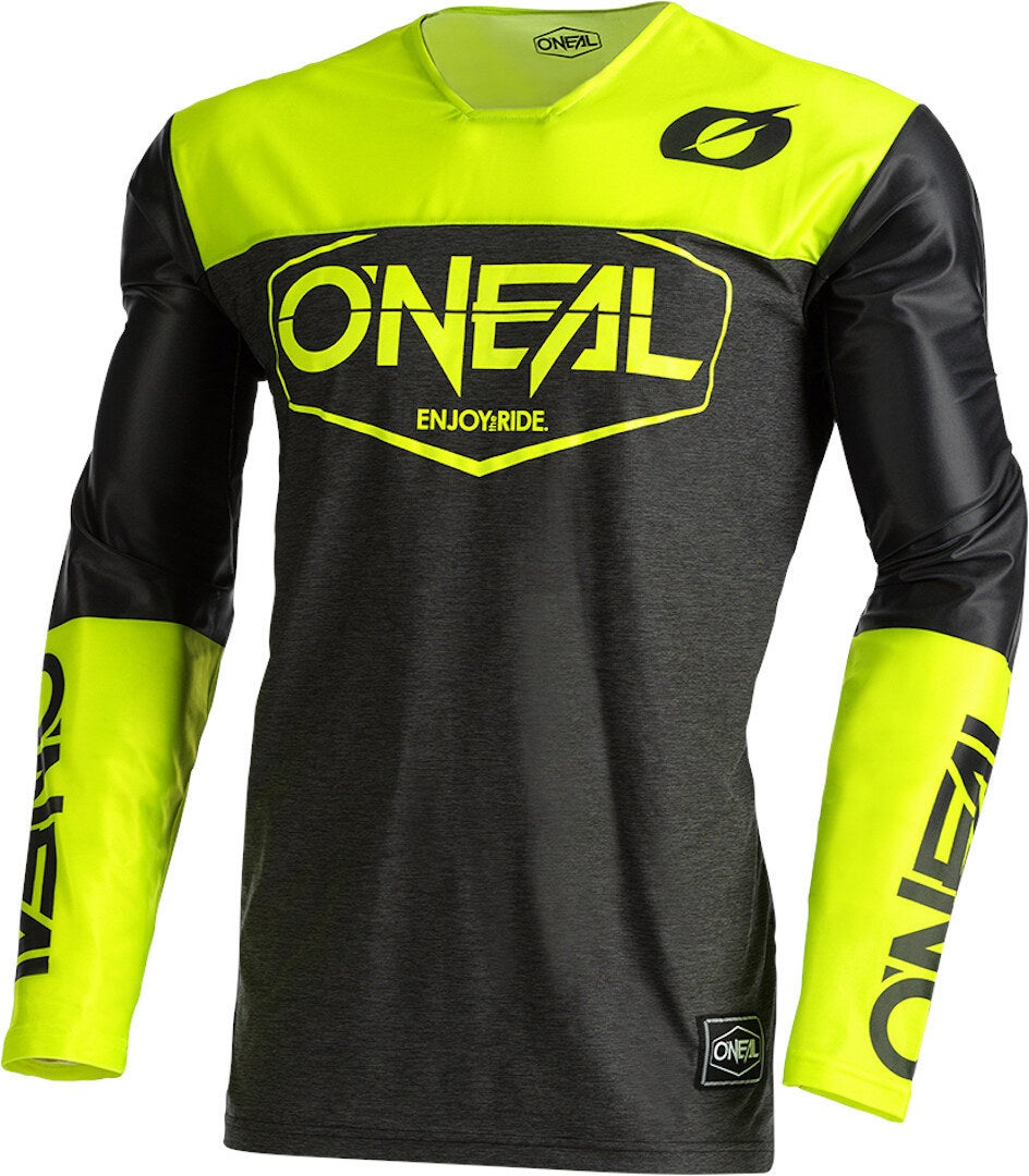 Oneal Mayhem Hexx V.22 Motocross Jersey sort/gul XXL Figur 1