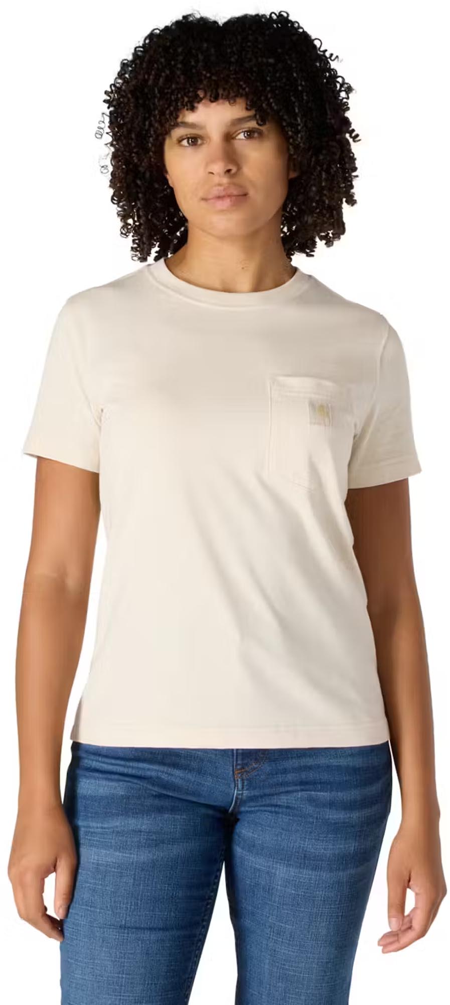Carhartt Irvine Relaxed Dam-T-shirt Beige S Figur 2