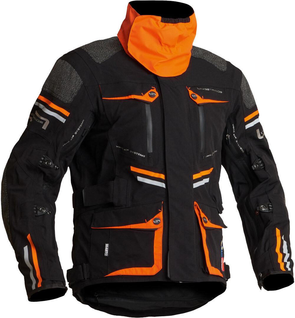 Lindstrands Sunne waterproof Motorcycle Textile Jacket black/orange 60 Figure 3