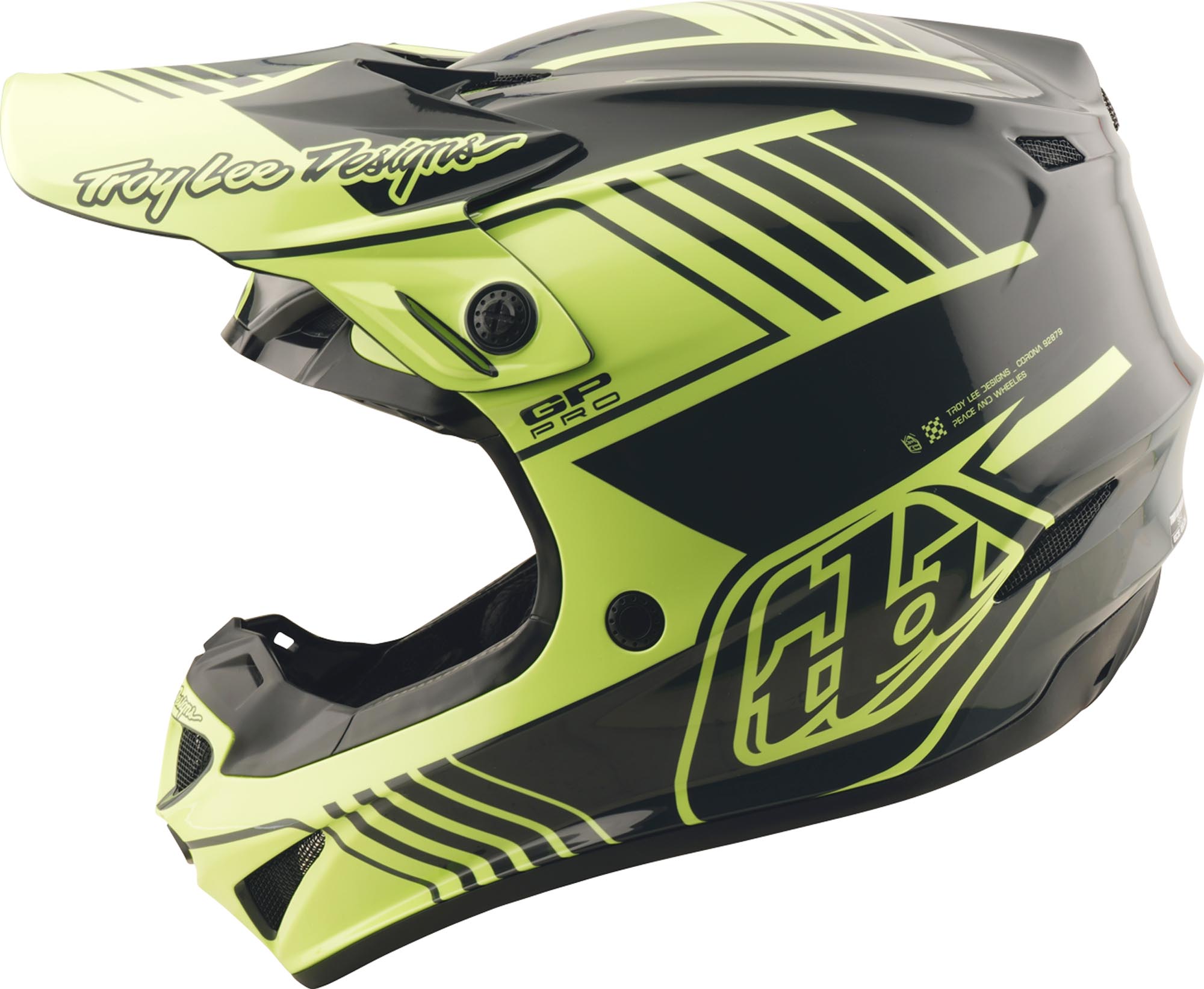 Side view of Troy Lee Designs GP Pro MIPS Segment Motocross Helmet