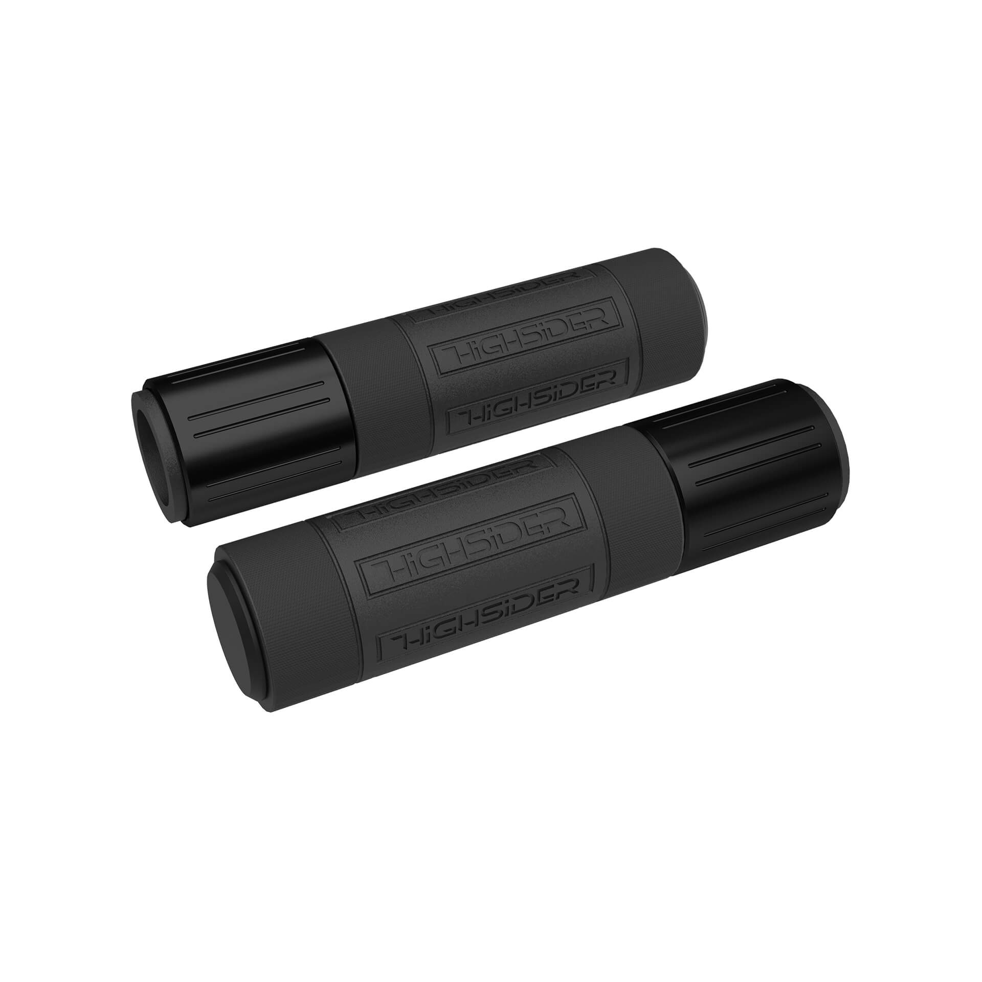 HIGHSIDER CONERO Lenkergriffgummi, 7/8 Zoll (22,2 mm), 132 mm Black Matt Figur 1