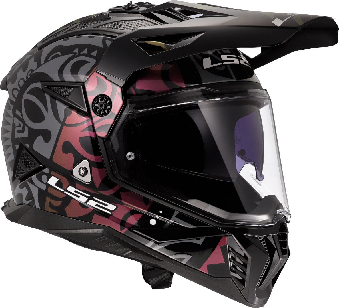 LS2 MX702 Pioneer II Rangi Casco da motocross nero/multicolore M (57/58) Figura 7