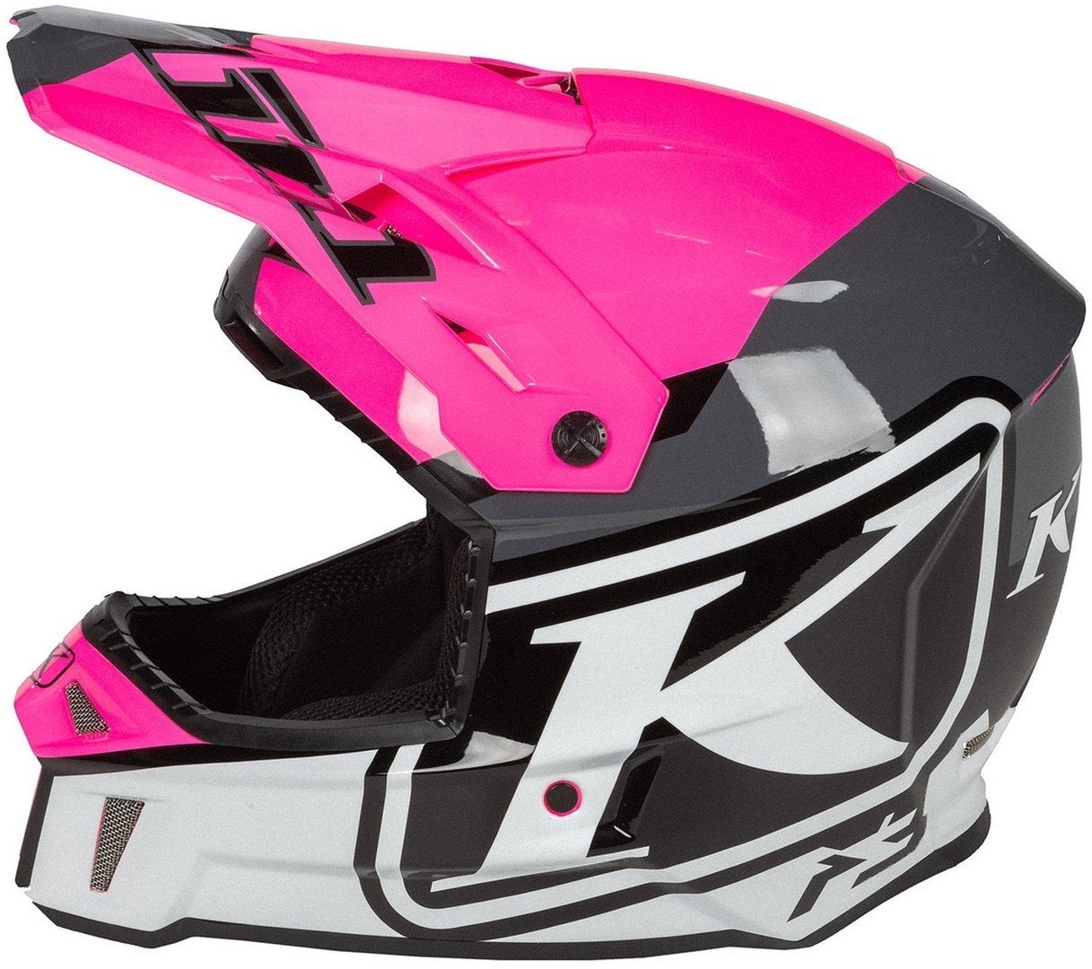 Klim F3 Disarray Motocross Helmet pink/grey XL (60/61) Figure 6