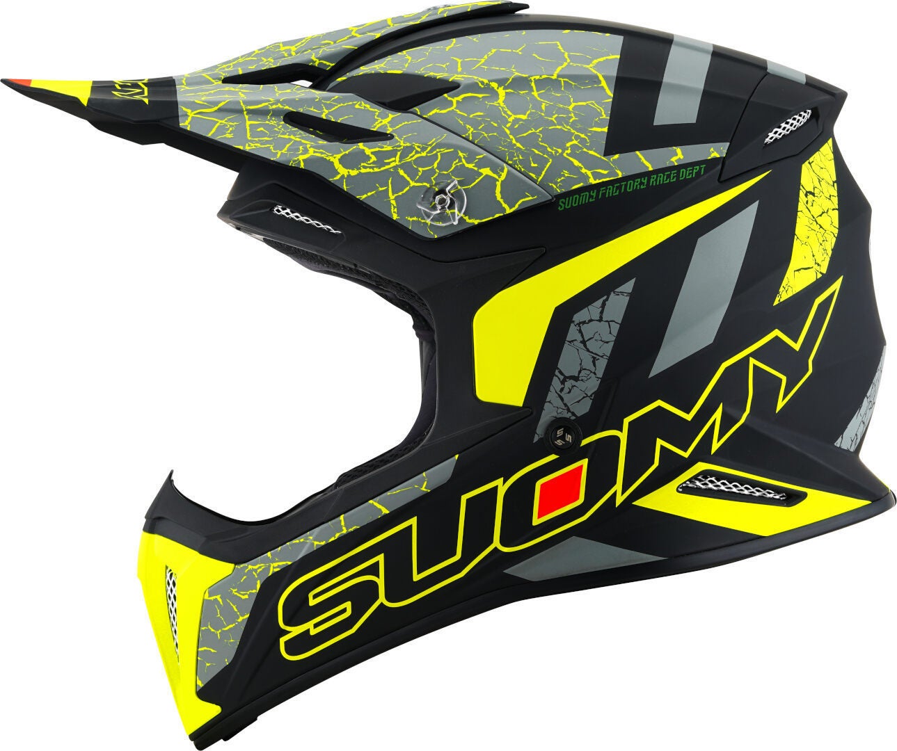 Suomy X-Wing Reel E06 Motocross Helmet black/grey/yellow M (57/58) Figure 5