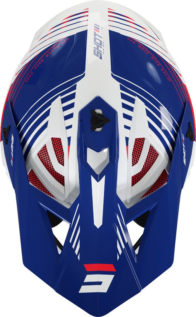 Shot Lite Fury Motocross Helmet blue/red L (59/60) Figure 4