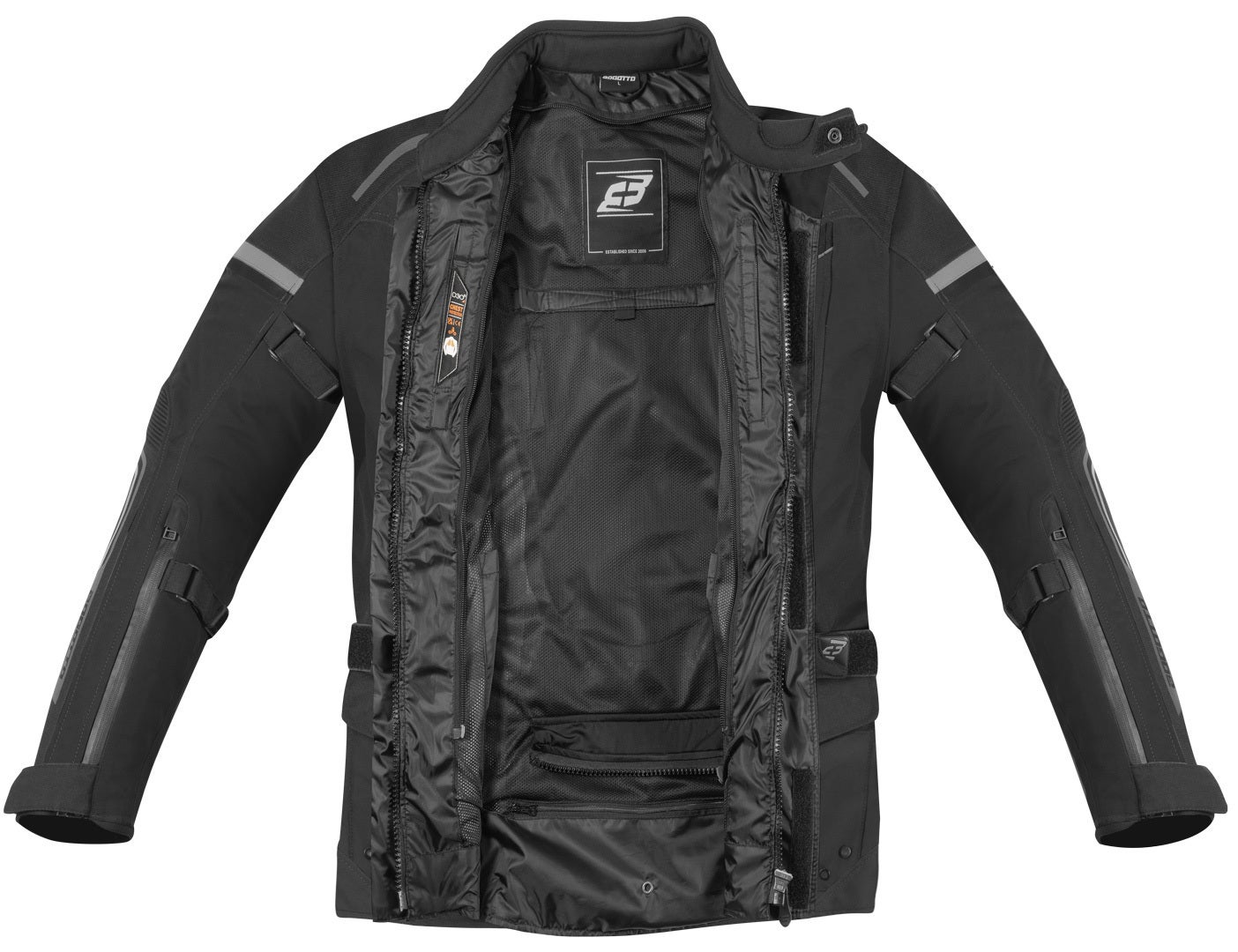 Bogotto Shado Laminated 2in1 waterproof Motorcycle Textile Jacket black 4XL Figure 6