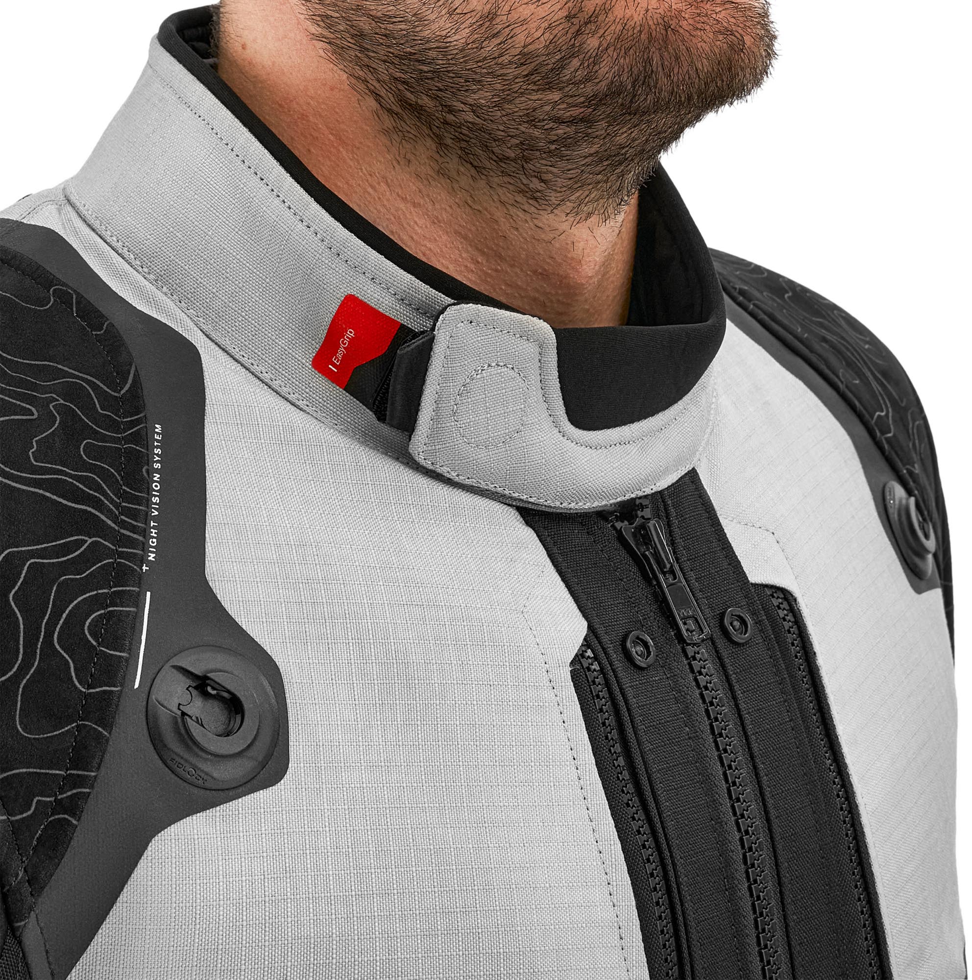 SHIMA Tracker Motorrad Textiljacken weiß/grau/rot L Abbildung 14