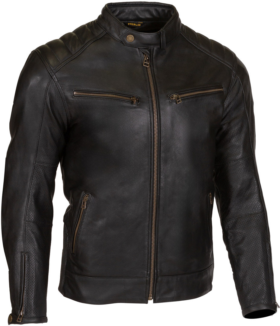 Side view of Merlin Chase II D3O Motorcycle Leather Jacket