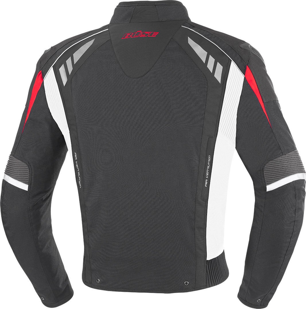 Büse B.Racing Pro Motorcycle Textile Jacket black/white/red XXL Figure 2