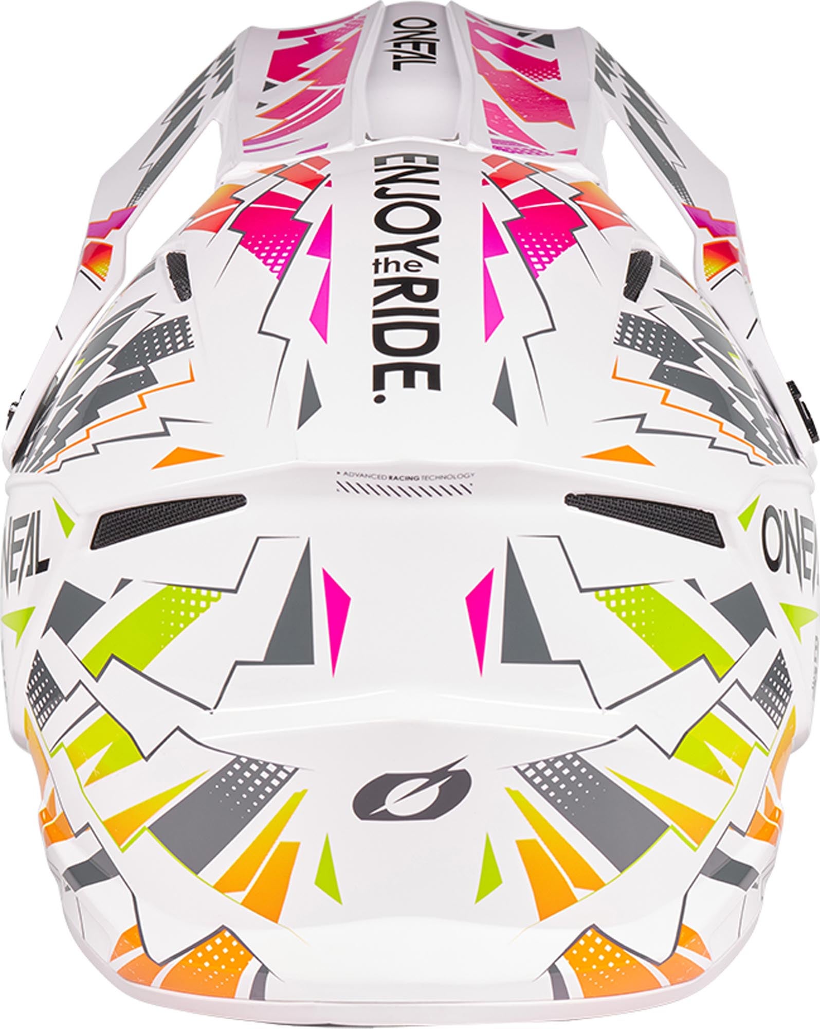 Oneal 1SRS Stixx Casco da motocross giovanile bianco/multicolore Y/L (49-50) Figura 4