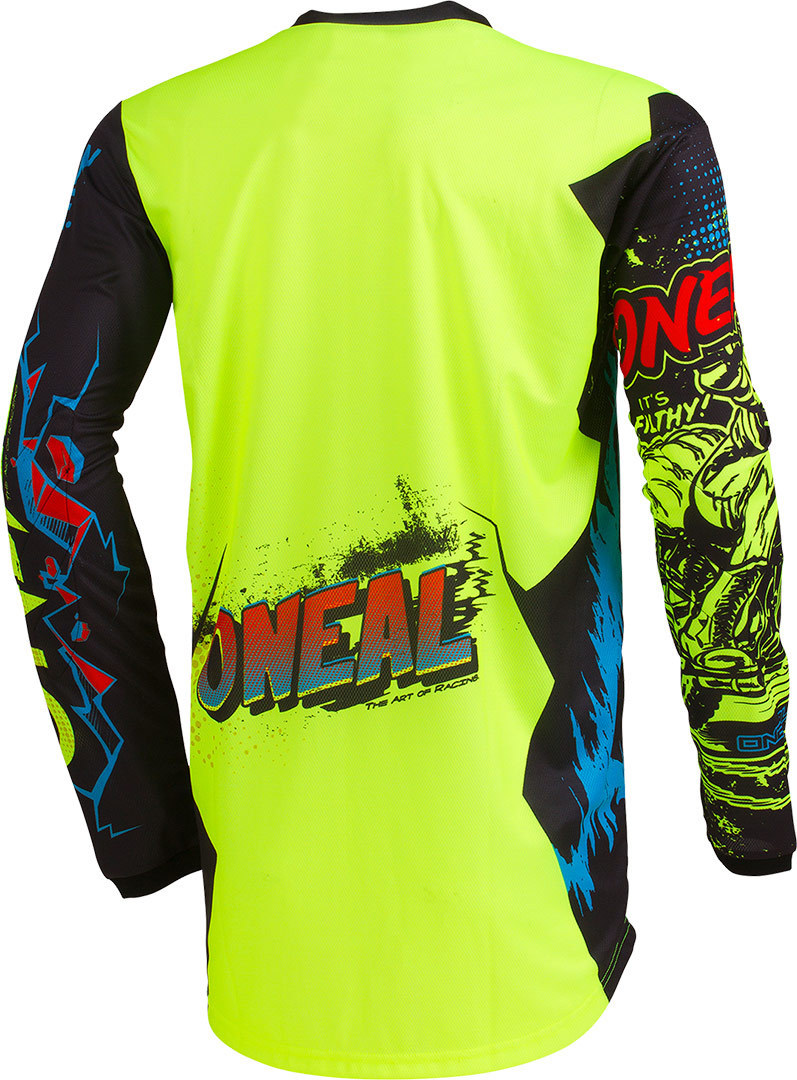 Oneal Element Villain Motorcross Jersey Geel XL Figuur 2