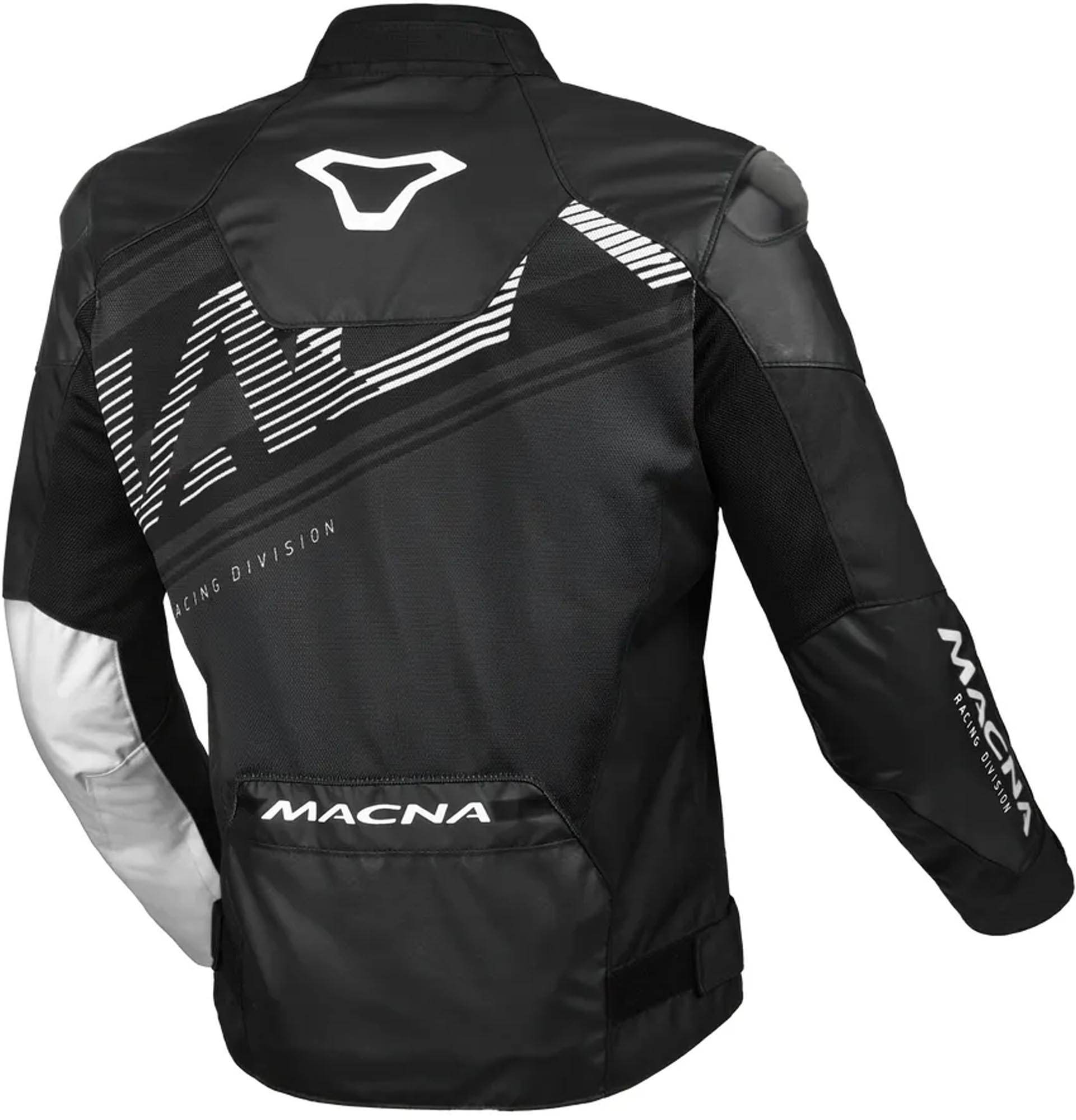 Macna Sevent waterproof Motorcycle Textile Jacket black/white 3XL Figure 2