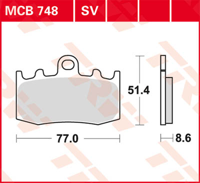 TRW Lucas Sinterbelag MCB748SV Figur 1