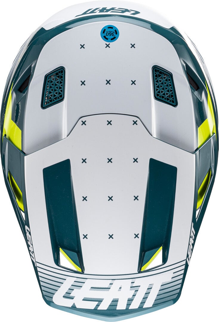 Leatt 7.5 V24 Stripes Motocross Helmet with Goggles green/white XXL (63/64) Figure 5