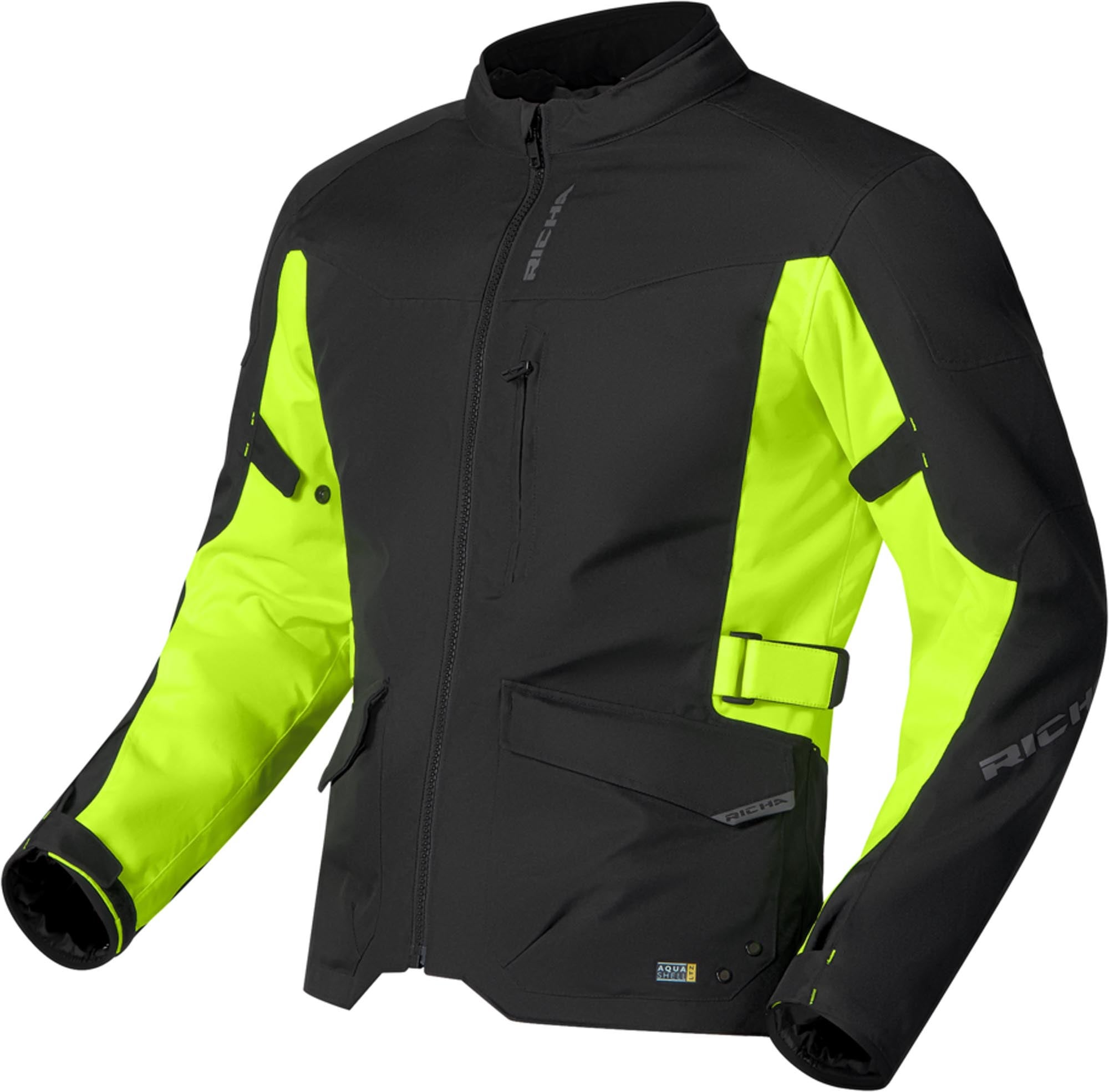 Richa Buster 2 waterproof long Motorcycle Textile Jacket black/yellow 3XL Figure 1
