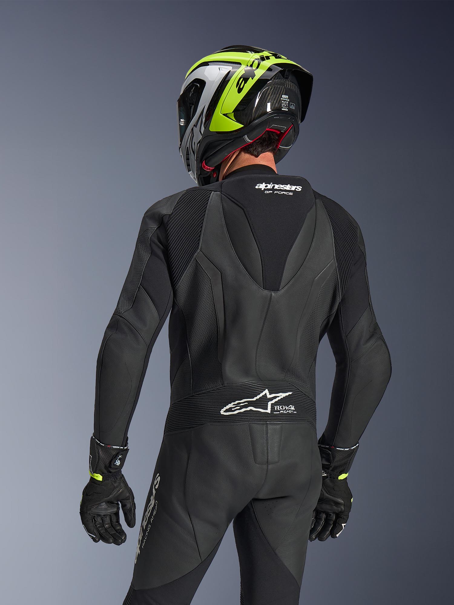 Side view of Alpinestars GP Force V2 1-Piece Motorcycle Leather Suit