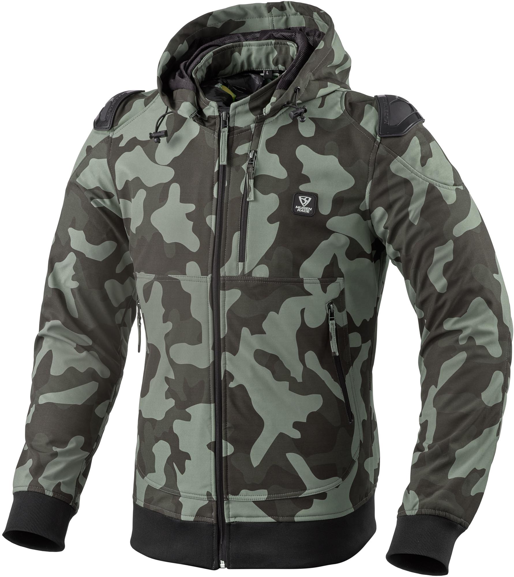 MUGENRACE Leo Blouson Softshell de moto imperméable L Figure 1
