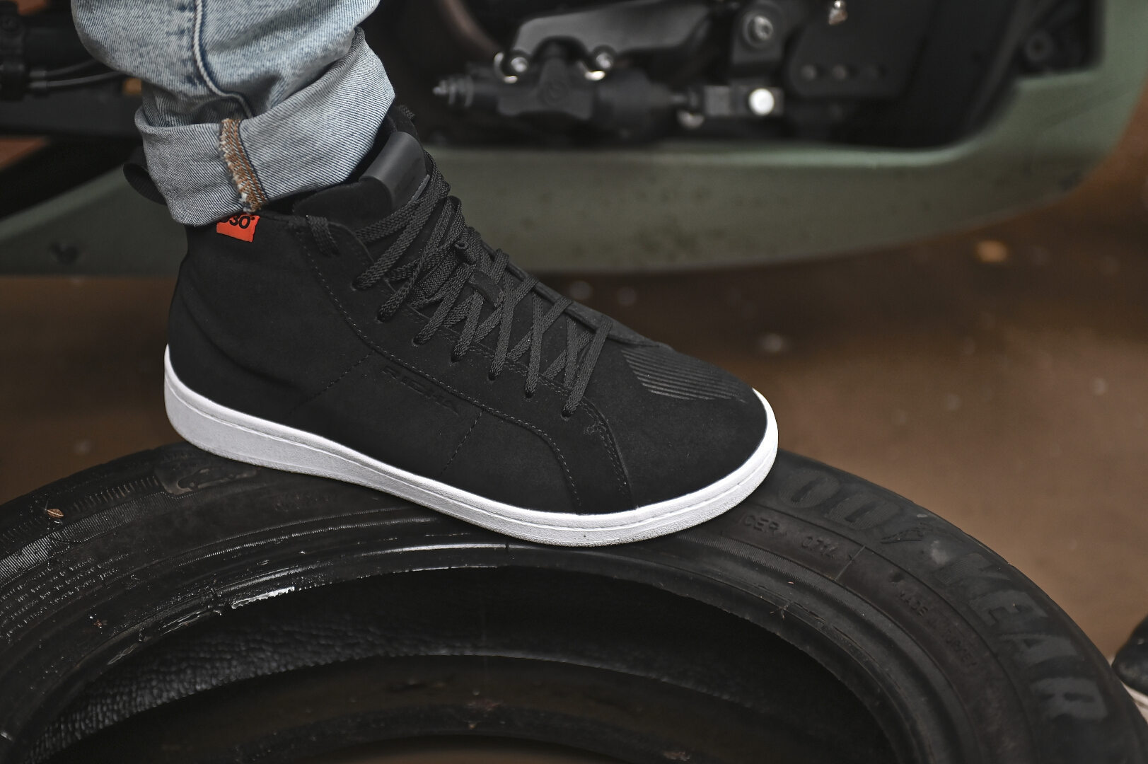 Richa Lewis WP Chaussures de moto imperméables Noir/Blanc 41 Figure 9