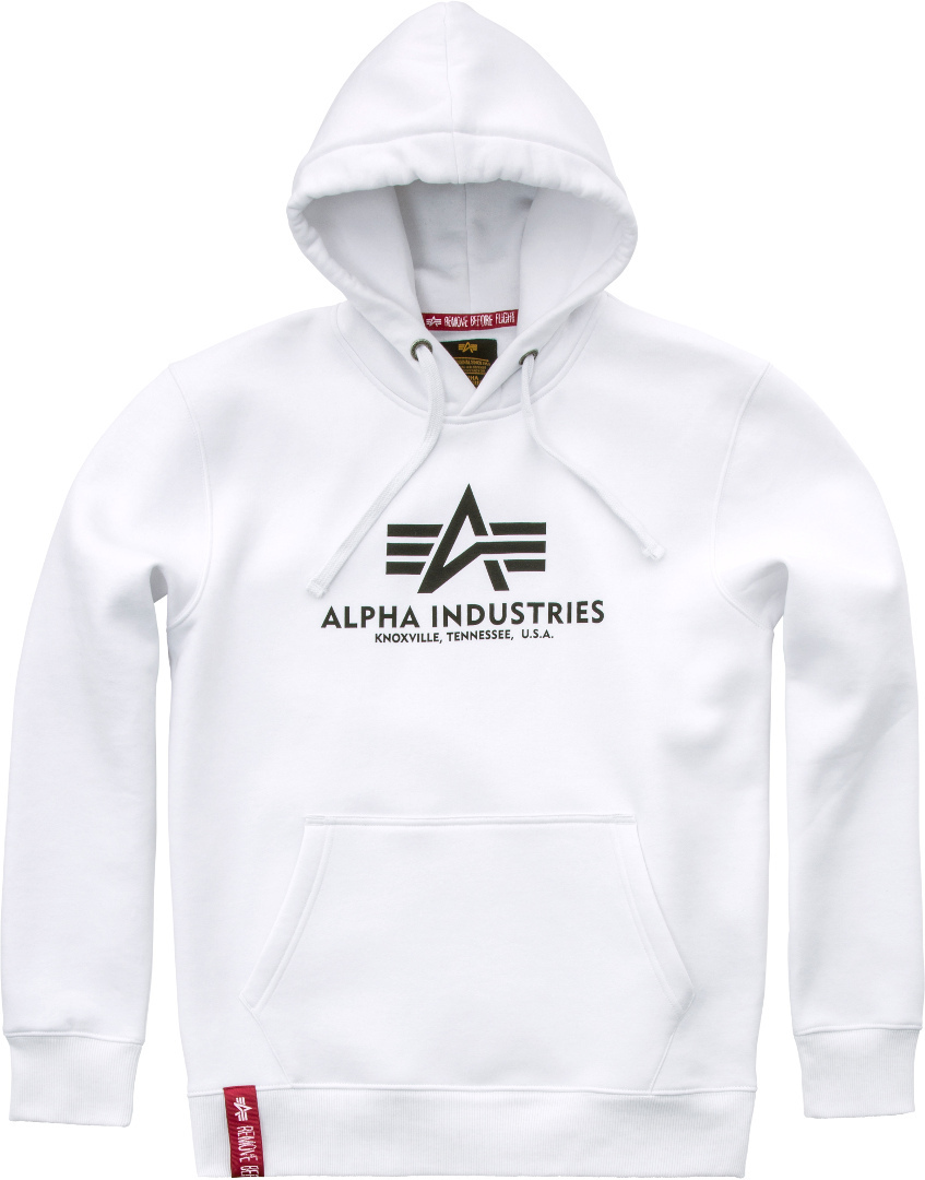 Alpha Industries Basic Mikina s kapucí bílá L Obrázek 1
